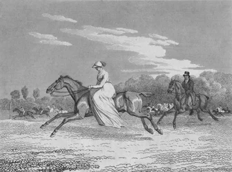 Die Dame bei den Egham-Rennen, ca. 1810