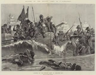 Schlachten der britischen Armee, Alexandria (Gravur)