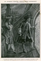 Peter der Große beobachtet das Verfahren des House of Lords