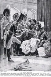 Die Briten in Ceylon, Illustration aus 