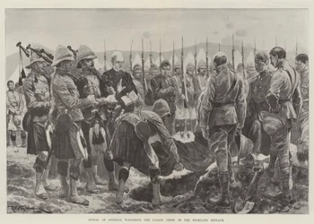 Beerdigung von General Wauchope, dem gefallenen Anführer der Highland Brigade