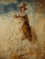 Reiterporträt einer Dame, angeblich Lady Elizabeth Foster