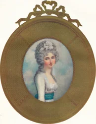 Miniaturporträt von Katherine, Lady Manners, später Lady Huntingtower, 1787
