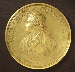 Porträtmedaille des Künstlers