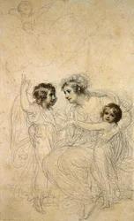 Die Gräfin von Hopetoun mit ihren Töchtern Jasmin und Lucy