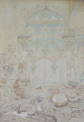 Fantasie in einem ägyptischen Harem, 1865