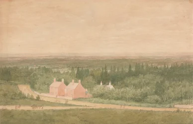 Landschaft mit Hütten, Broadmoor