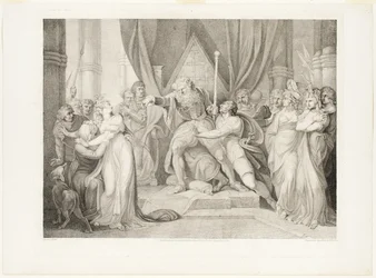 Lear verstößt seine Tochter Cordelia