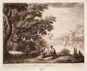 Liber Veritatis: Nr. 38, Die Ruhe der Heiligen Familie an einem Fluss