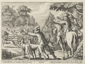 Hirsche gejagt von Jagdhunden Jagdpartien (Serientitel)