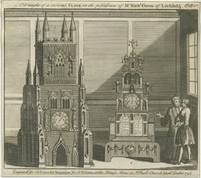 Lichfield - Musikalische Altaruhr: Gravur
