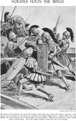 Horatius hält die Brücke, ca. 1940er