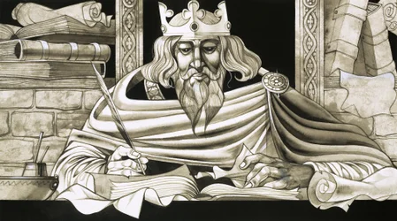 König Alfred war ein eifriger Gelehrter