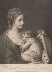 Maria, Gräfin von Waldegrave, und ihre Tochter Lady Elizabeth Laura