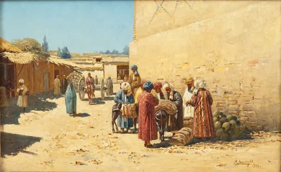 Straßenverkauf in Zentralasien, 1902
