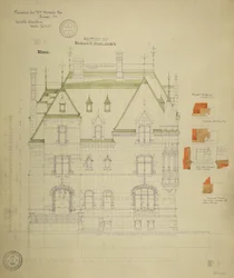 William Borden Residenz, Chicago, Illinois, Südfassade