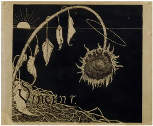 Cover-Design für die Ausstellung von Vincent van Gogh in Amsterdam von Holst, Richard Roland (1868-1938)
