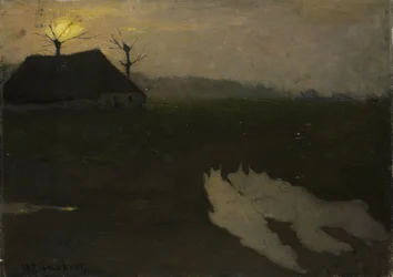 Landschaft im Mondlicht