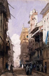 Corso Saint Anastasia, Verona (Aquarell auf Papier)