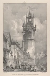 Turm der Gros-Horloge, 1417 unter englischer Herrschaft erbaut