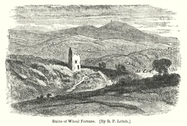Ruinen von Wheal Fortune (Gravur)