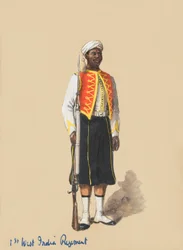 Soldat in voller Montur