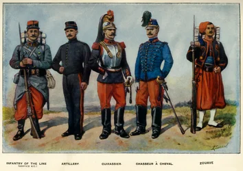 Typen der französischen Armee, 1919