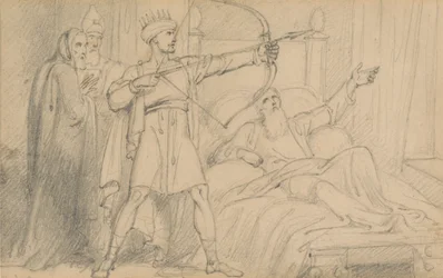 Elisa auf seinem Sterbebett (II Könige 12:17)