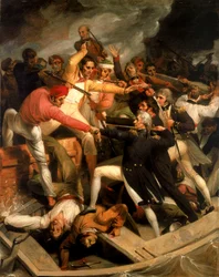 Nelson im Konflikt mit einem spanischen Boot, Juli 1797