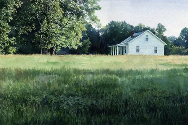 Bauernhaus im August, 2001