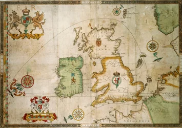 Die Route der Armada um Großbritannien und Irland