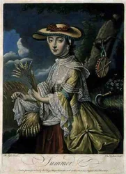 Sommer, graviert von C. Corbutt, veröffentlicht von Robert Sayer, ca. 1760