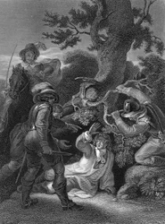 James Herzog von Monmouth, unehelicher Sohn von Charles II (Stich)