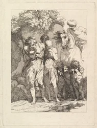Eine gefangene Familie, ca. 1783