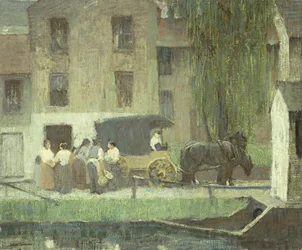 Der Karren des Händlers am Kanal, New Hope