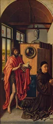 St. Johannes der Täufer und der Franziskanermönch Heinrich von Werl, 1438, ca. 1934