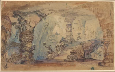 Ein fantastischer unterirdischer Tempel (Aladdins Höhle?)