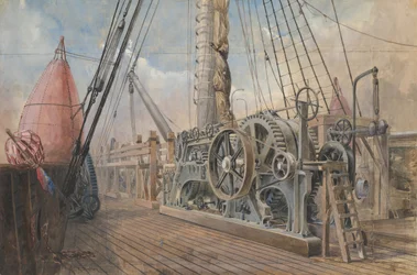 Deck der Great Eastern, die Kabelrinne, etc., 1866, 1865-66