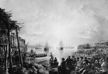 Landung in Neufundland, ca. 1866