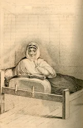 Ann Moore, die fastende Frau von Tutbury, 1822.