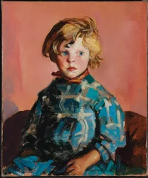 Das blaue karierte Kleid