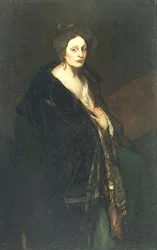 Frau im Mantel