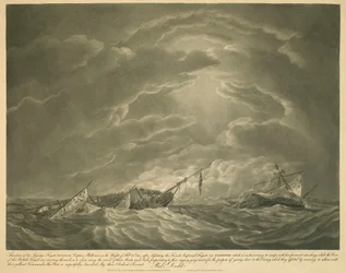 Situation der Fregatte EUROTAS in der Nacht des 25. Februar 1814