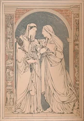 Ein Marmormosaikbild, von Baron H. De Triqueti, Paris, 1893