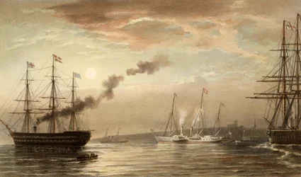 Die königliche Yacht vor Margate, 5. März 1863