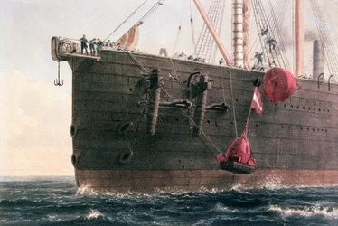 Das Verlegen des transatlantischen Telegrafenkabels, 8. August 1866