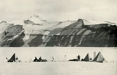 Lager unter dem Wild Range, 20. Dezember 1911