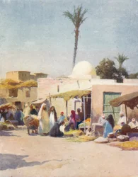Eine Ecke auf dem Marktplatz, ca. 1880, 1904