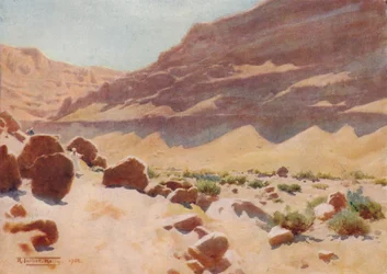 Ein Wady in den Mokattam-Hügeln, ca. 1880, 1904