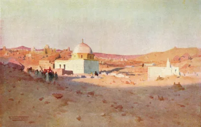 Kufisches Friedhof, Assuan, um 1880, 1904